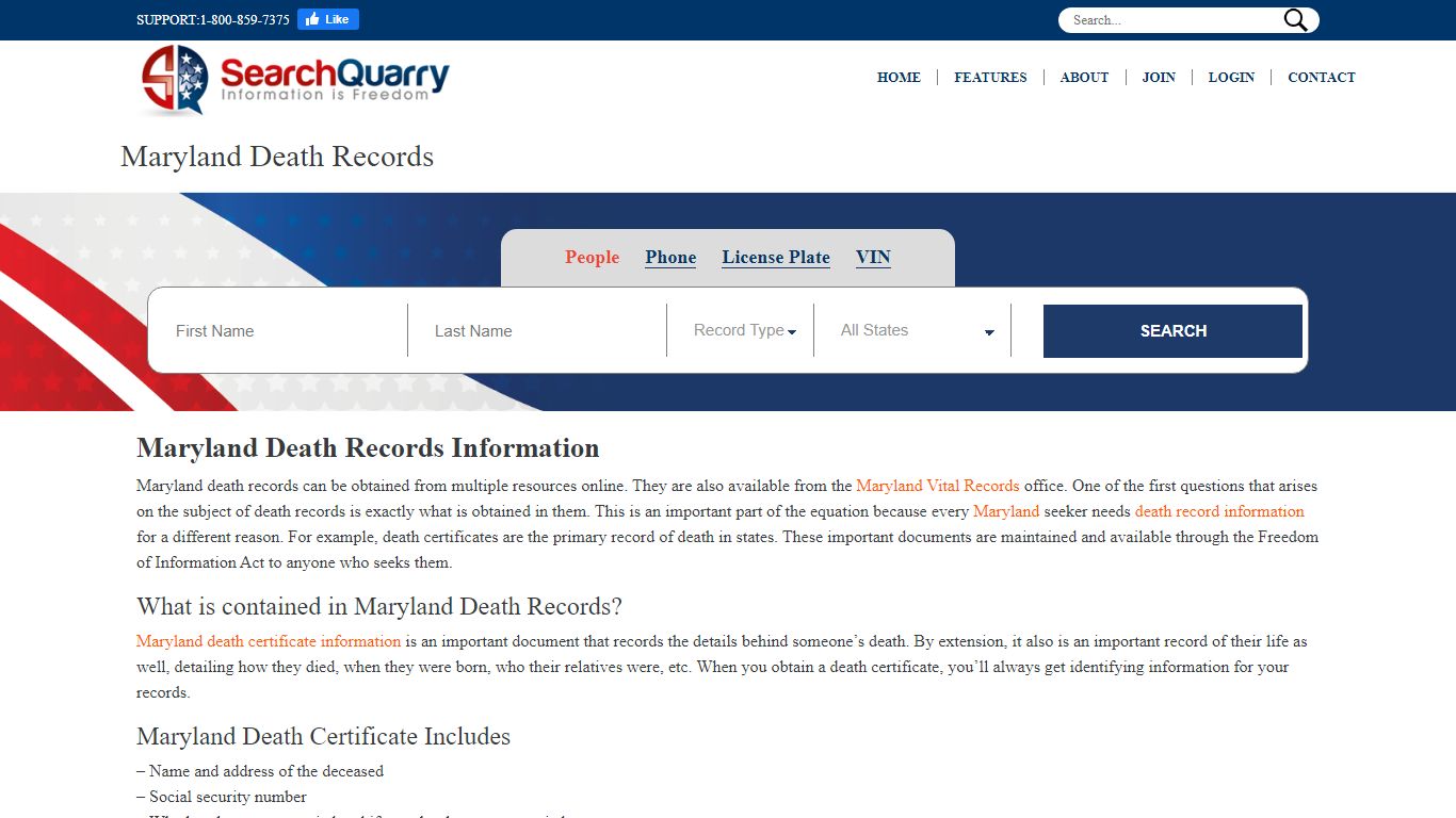 Maryland Death Records | Enter a Name to View Death ...